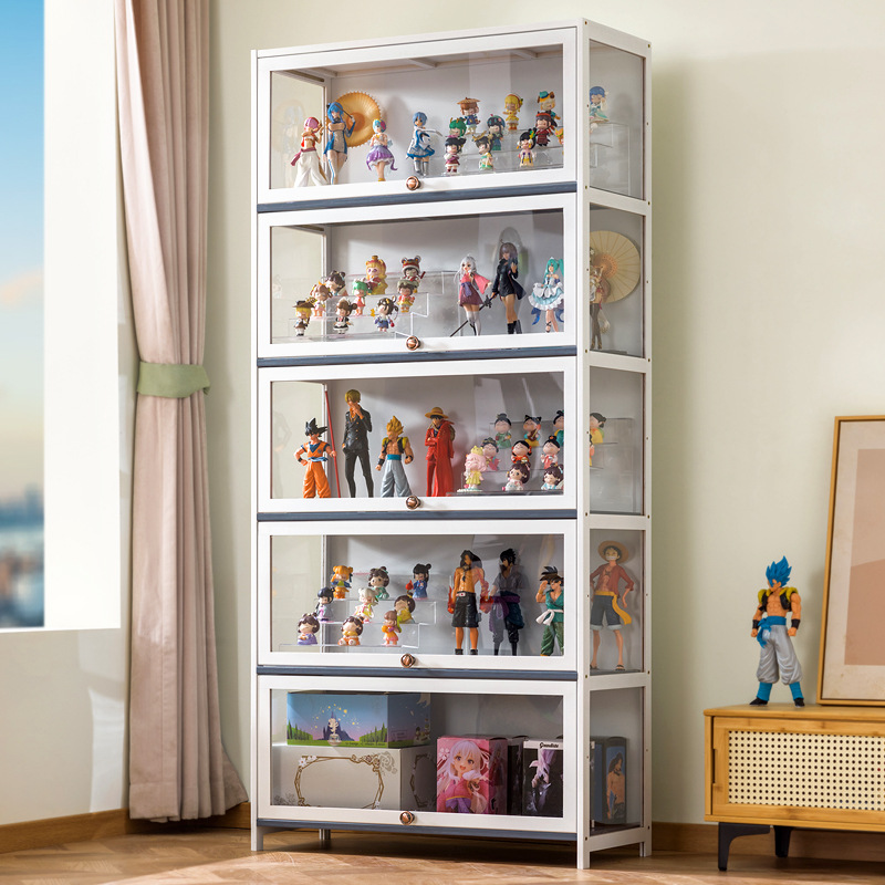 Building Blocks - Hochauflösender Acryl-Figuren-Baustein-Vitrinenschrank, Modellspielzeug-Aufbewahrungsschrank, transparenter Aufbewahrungsschrank.
