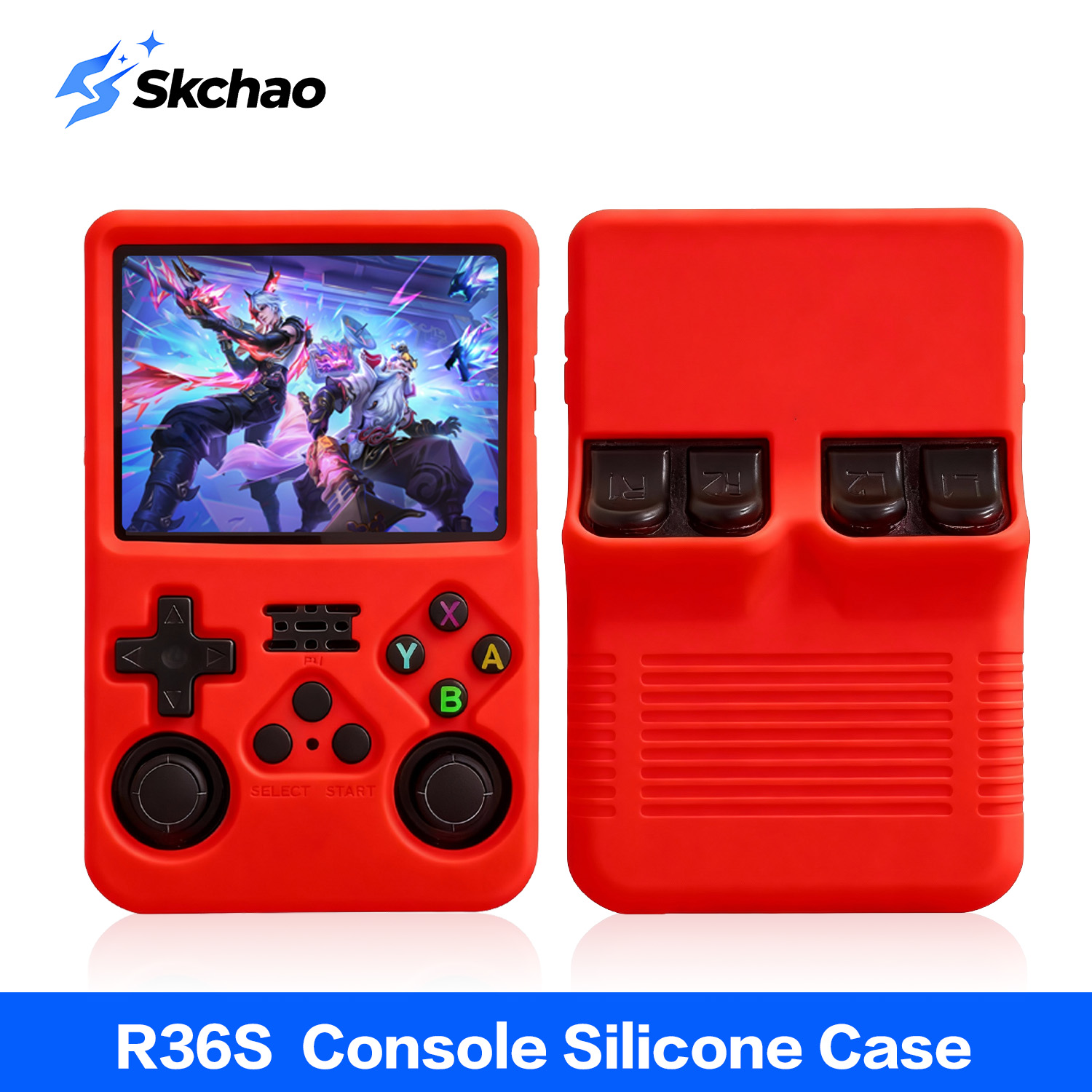 Retro Handheld Game Console R36S - Schutzhülle für R36S Silikonhülle Weich 360