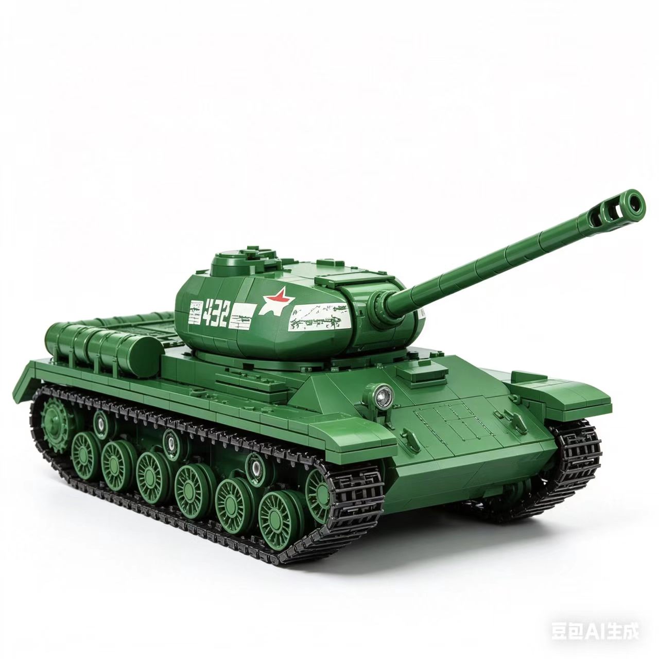 Lego Compatible Military Tank - 12GO97007 T34-85 Mittlerer Panzer Bausatz -