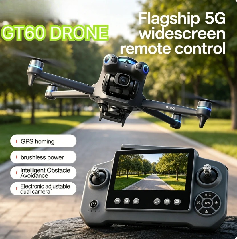 Fpv Brushless Rc Drone 4K - Original GT60 GPS Faltbarer RC-Quadcopter 4,3