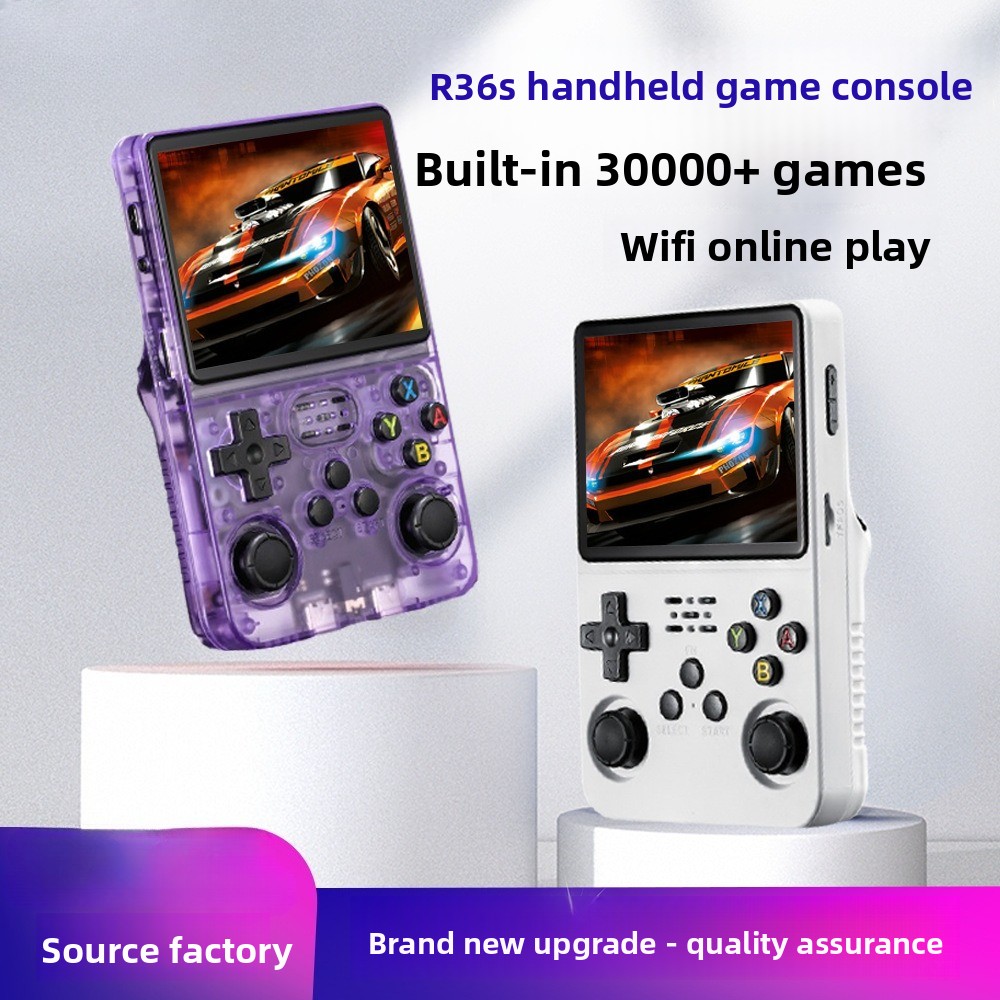 Retro Handheld Game Console R36S - Benutzerdefinierte R36S Handheld-Spielkonsole Android-Version Hochauflösender Großer