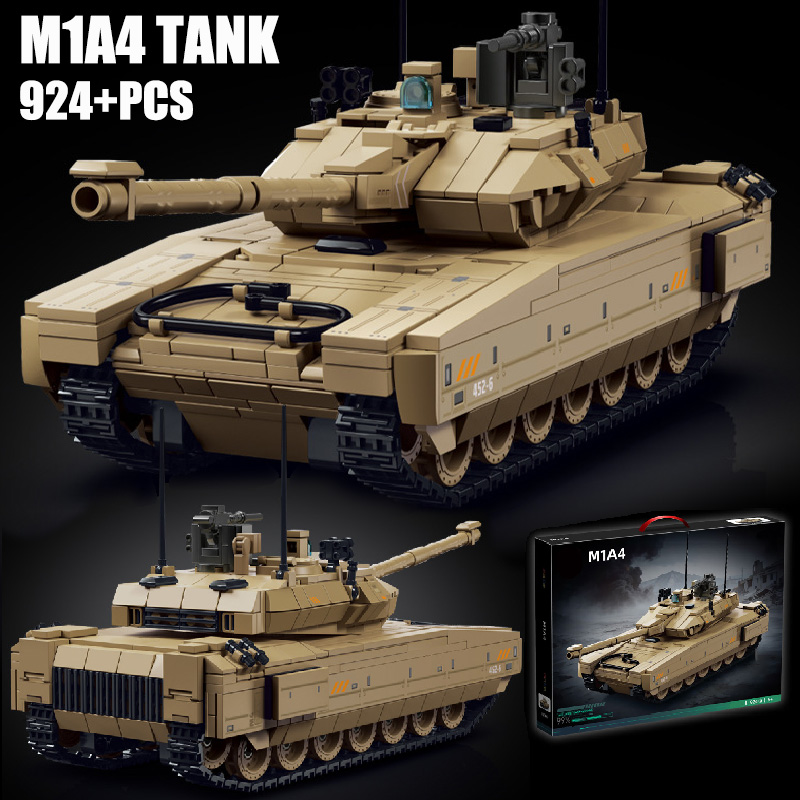 Lego Compatible Military Tank - Militärisches 924-teiliges Delta Force M1A4 Hauptkampfpanzer