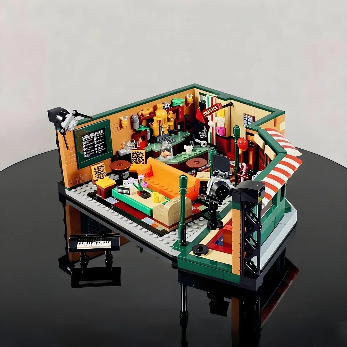 Building Blocks - Freunde-Haus Familie Klassisches Stadthaus Apartment Baustein-Set