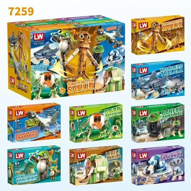 Anime Action Figure Blind Box - Anime Italienische Brainrot Tralalero Tralala Figur