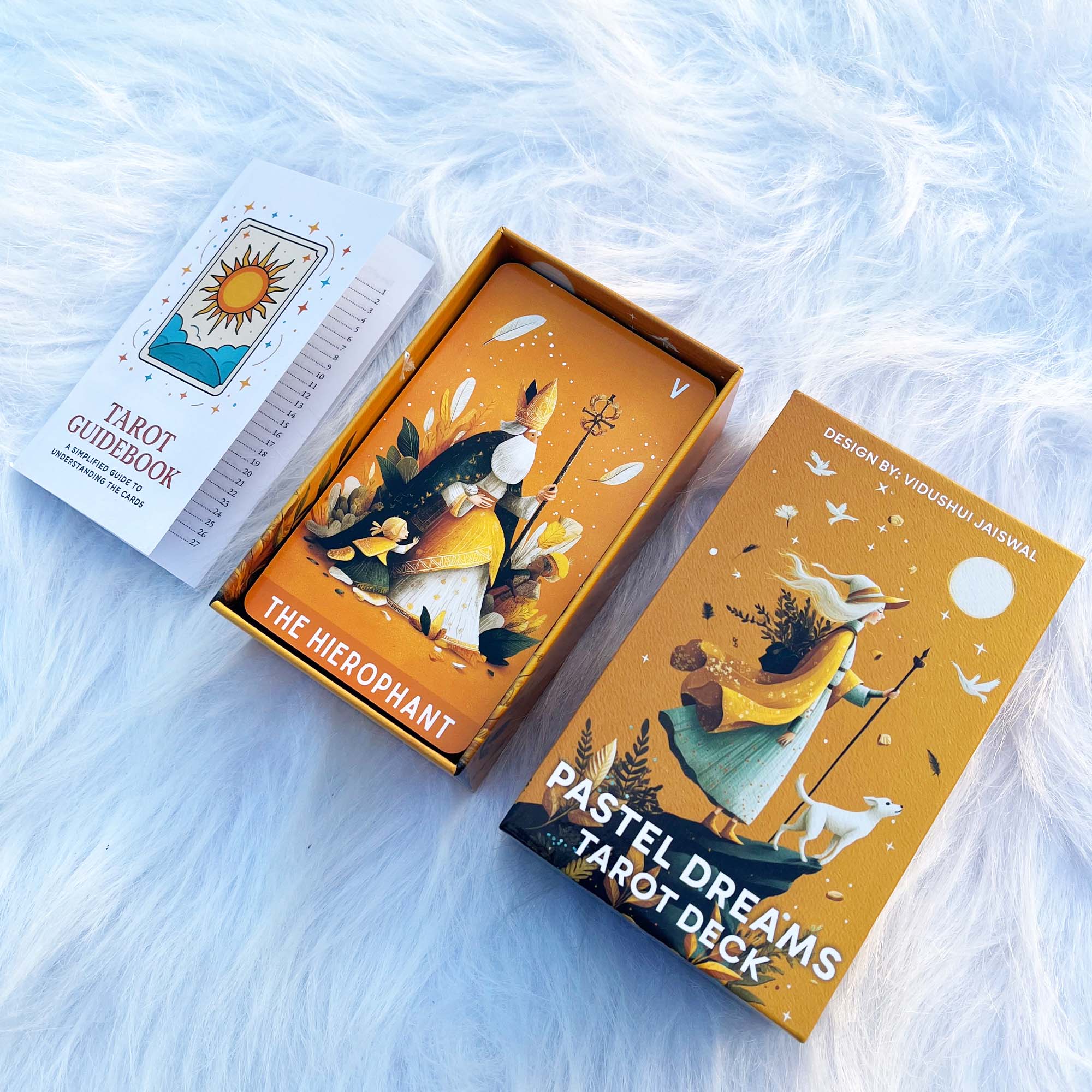 Tarot Cards Deck With Guidebook - Pastel Dreams Tarot-Deck, 78 Tarotkarten mit