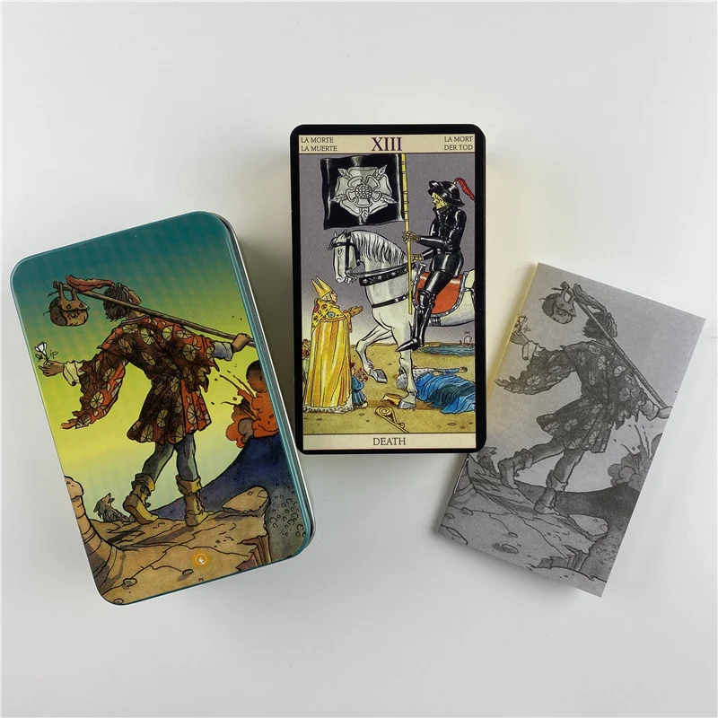 Metallbox, vergoldete Edition, – Tarot Cards Deck With Guidebook Bewertung und Preis