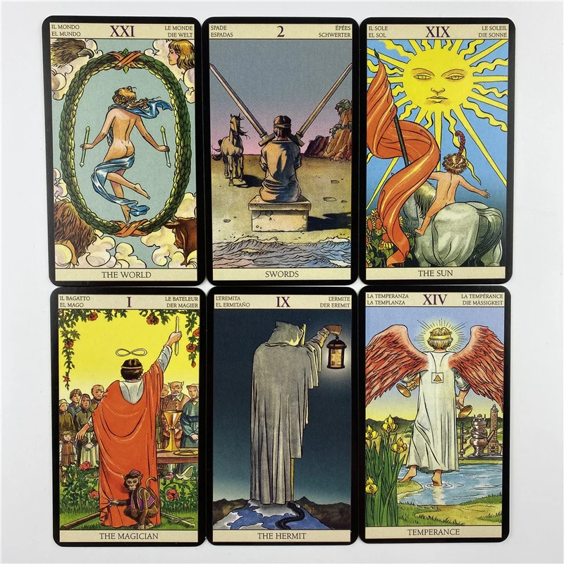 Metallbox, vergoldete Edition, – Tarot Cards Deck With Guidebook Bewertung und Preis