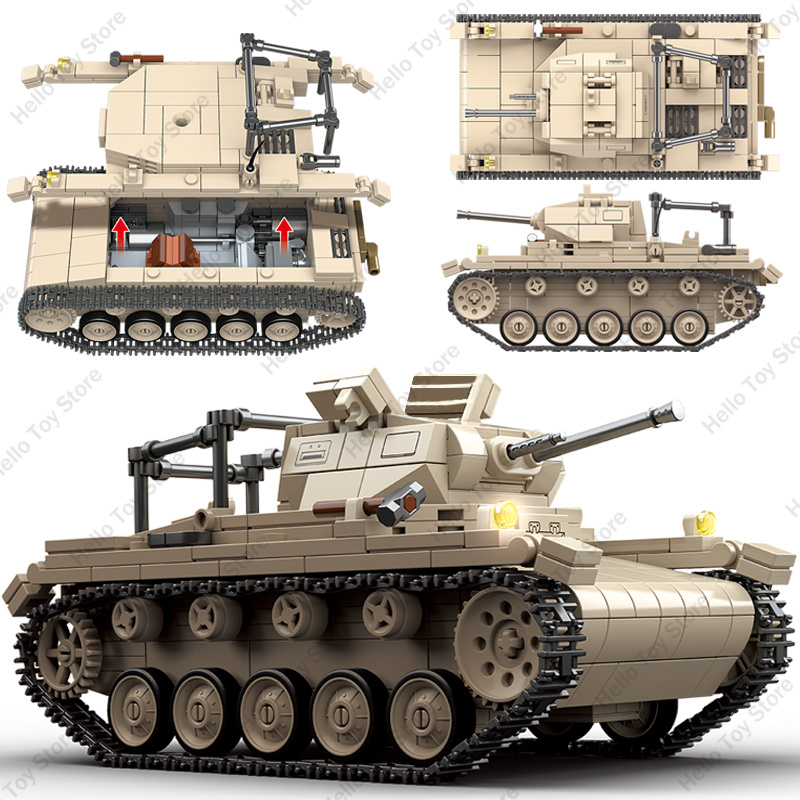 Militärisches Deutsches Armee- – Lego Compatible Military Tank Bewertung und Preis