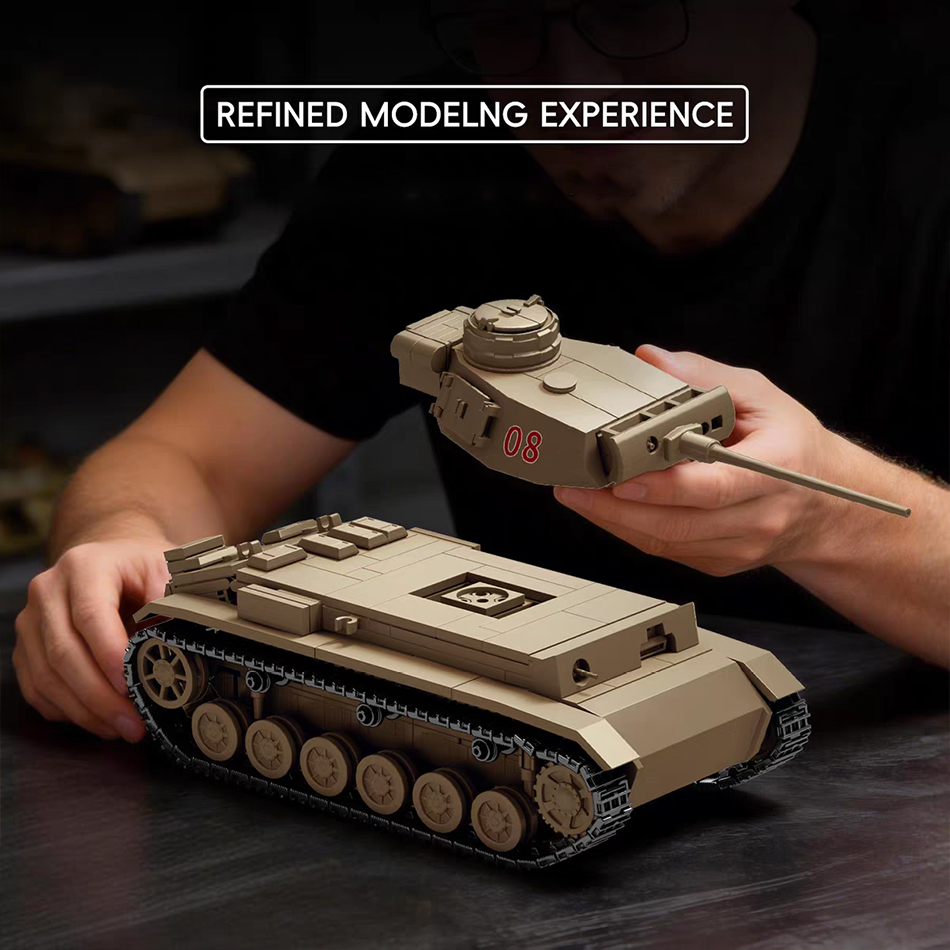 WW2 Afrika Korps Panzer III Sd – Lego Compatible Military Tank Bewertung und Preis