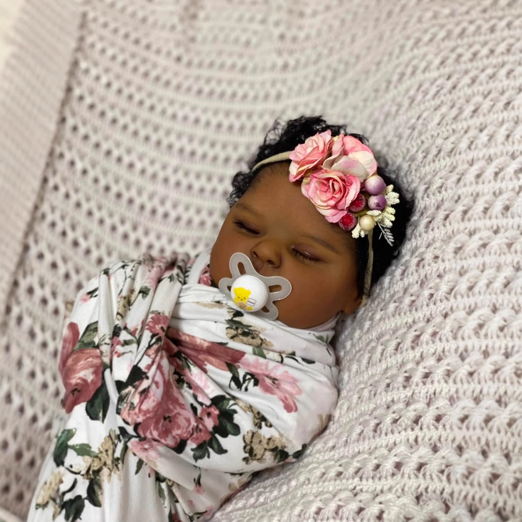 Dunkle Haut Pfirsiche 19 Zoll  – Reborn Baby Doll Silicone Realistic Bewertung und Preis