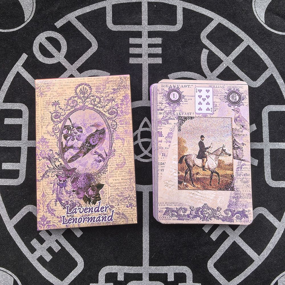 Lavendel-Lenormand-Deck 9*6cm  – Tarot Cards Deck With Guidebook Bewertung und Preis