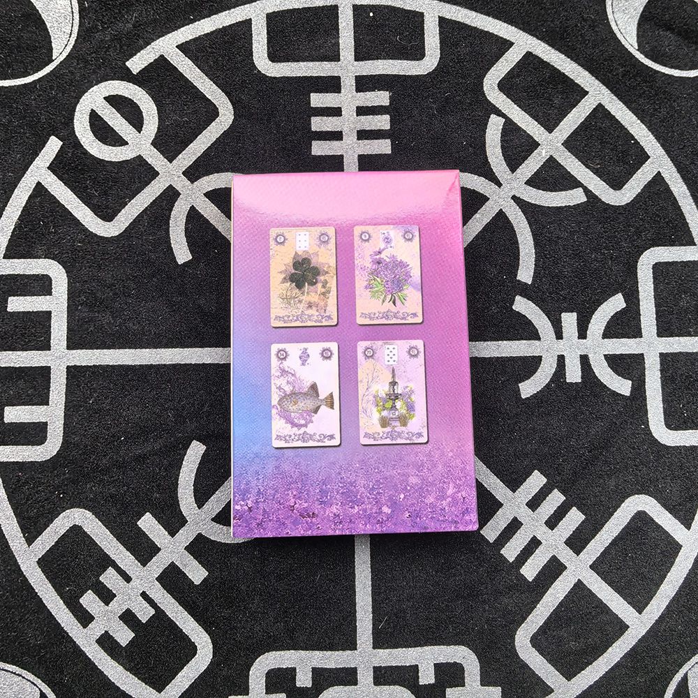 Lavendel-Lenormand-Deck 9*6cm  – Tarot Cards Deck With Guidebook Bewertung und Preis