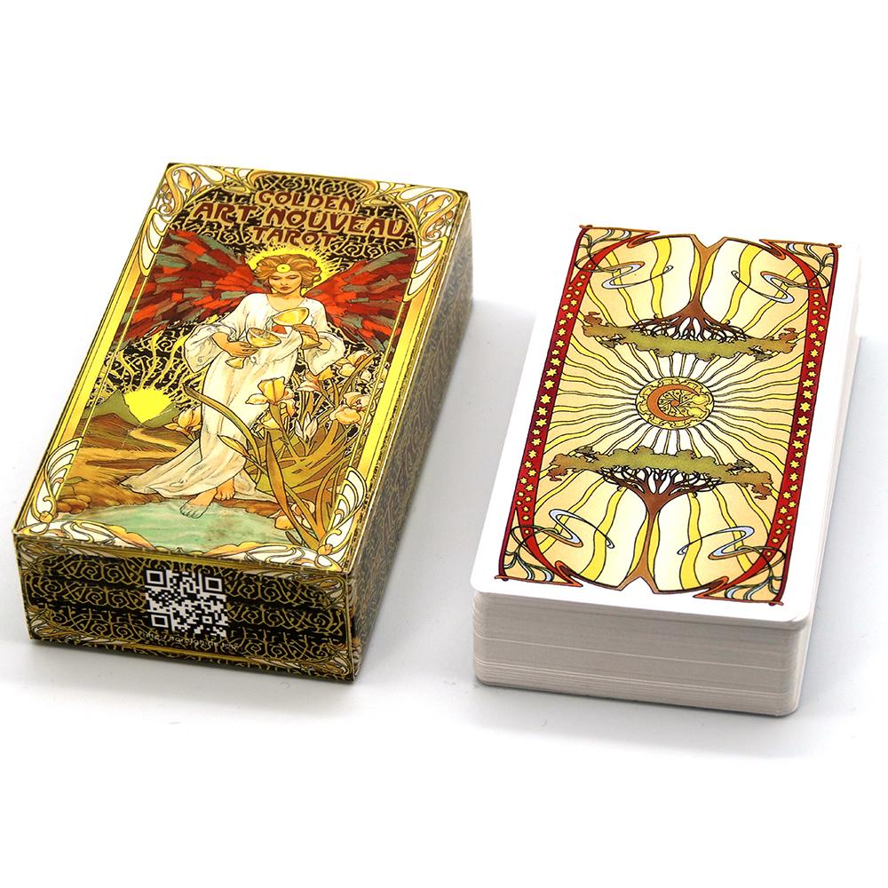 10,3*6cm Golden Art Nouveau Ta – Tarot Cards Deck With Guidebook Bewertung und Preis