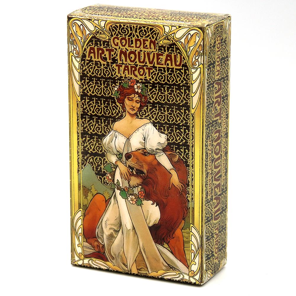 10,3*6cm Golden Art Nouveau Ta – Tarot Cards Deck With Guidebook Bewertung und Preis