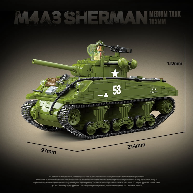 Neue Weltkrieg Militär Waffen  – Lego Compatible Military Tank Bewertung und Preis