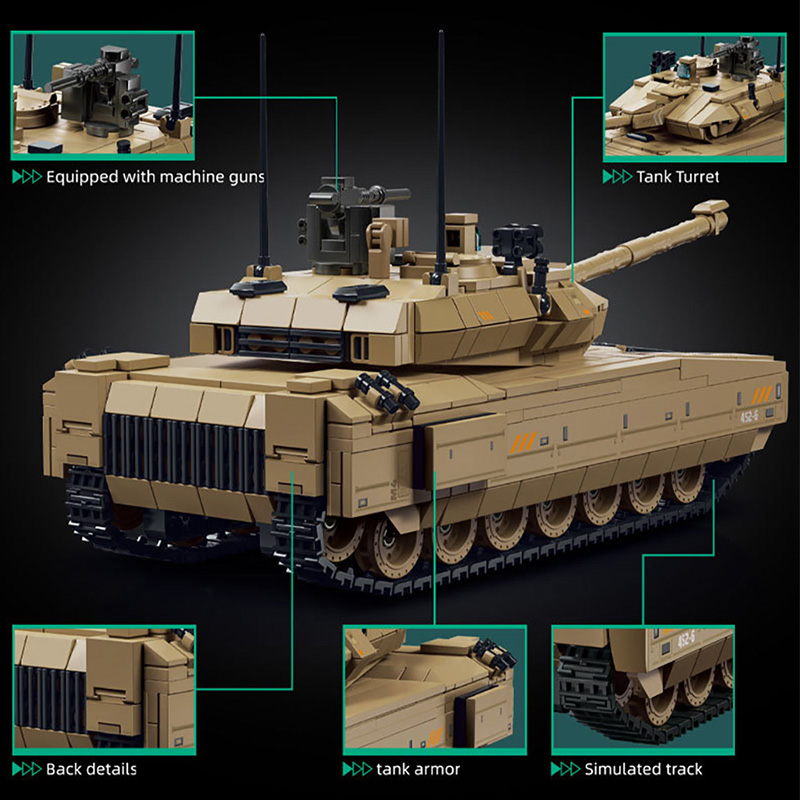 Militärisches 924-teiliges Del – Lego Compatible Military Tank Bewertung und Preis