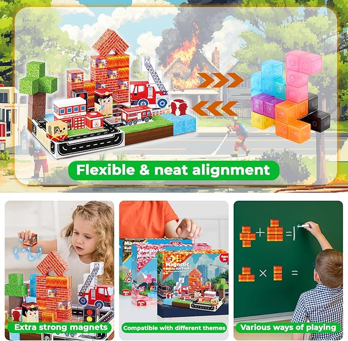 Magnetische Blöcke 100 PCS Bui – Magnetic Building Tiles Set 100Pcs Bewertung und Preis