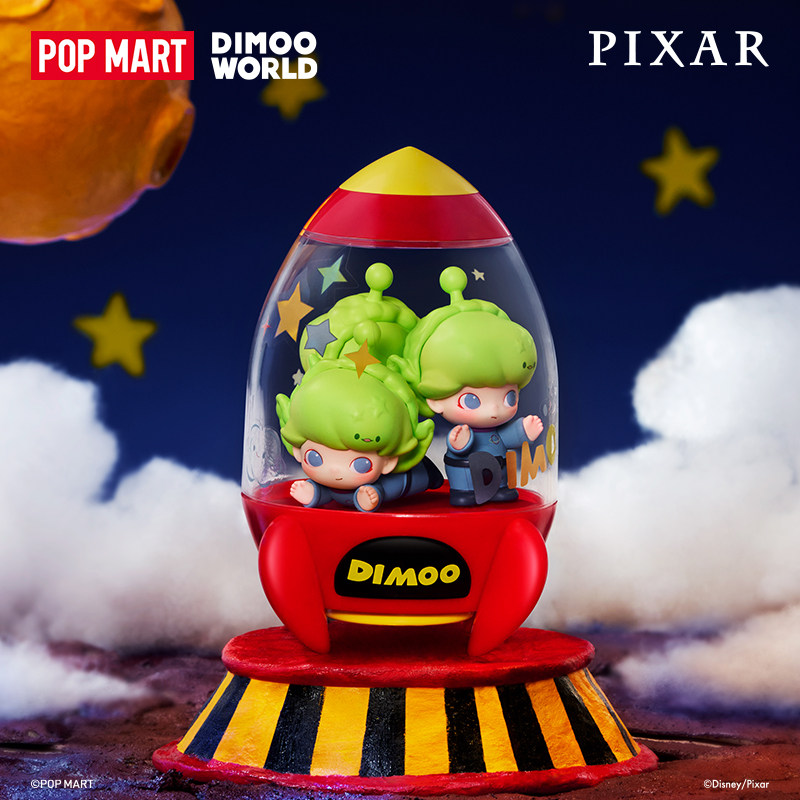 POPMART DIMOO WORLD PIXAR Seri – Anime Action Figure Blind Box Bewertung und Preis